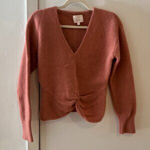 Women's Cinq a Sept Casual Pink Wool Sweater - Size Small